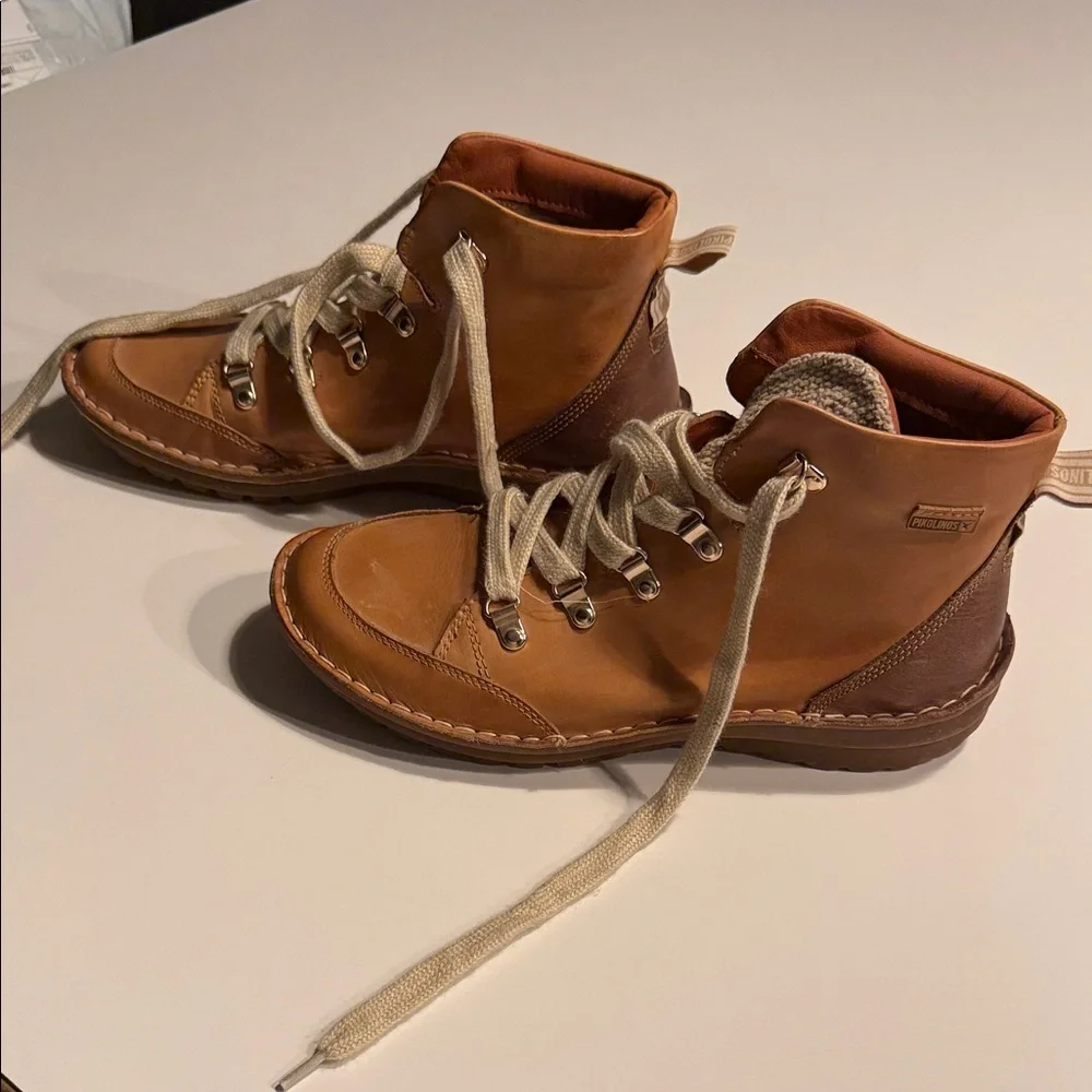 PIKOLINOS Tan Platform Shoes - Picture 2 of 6